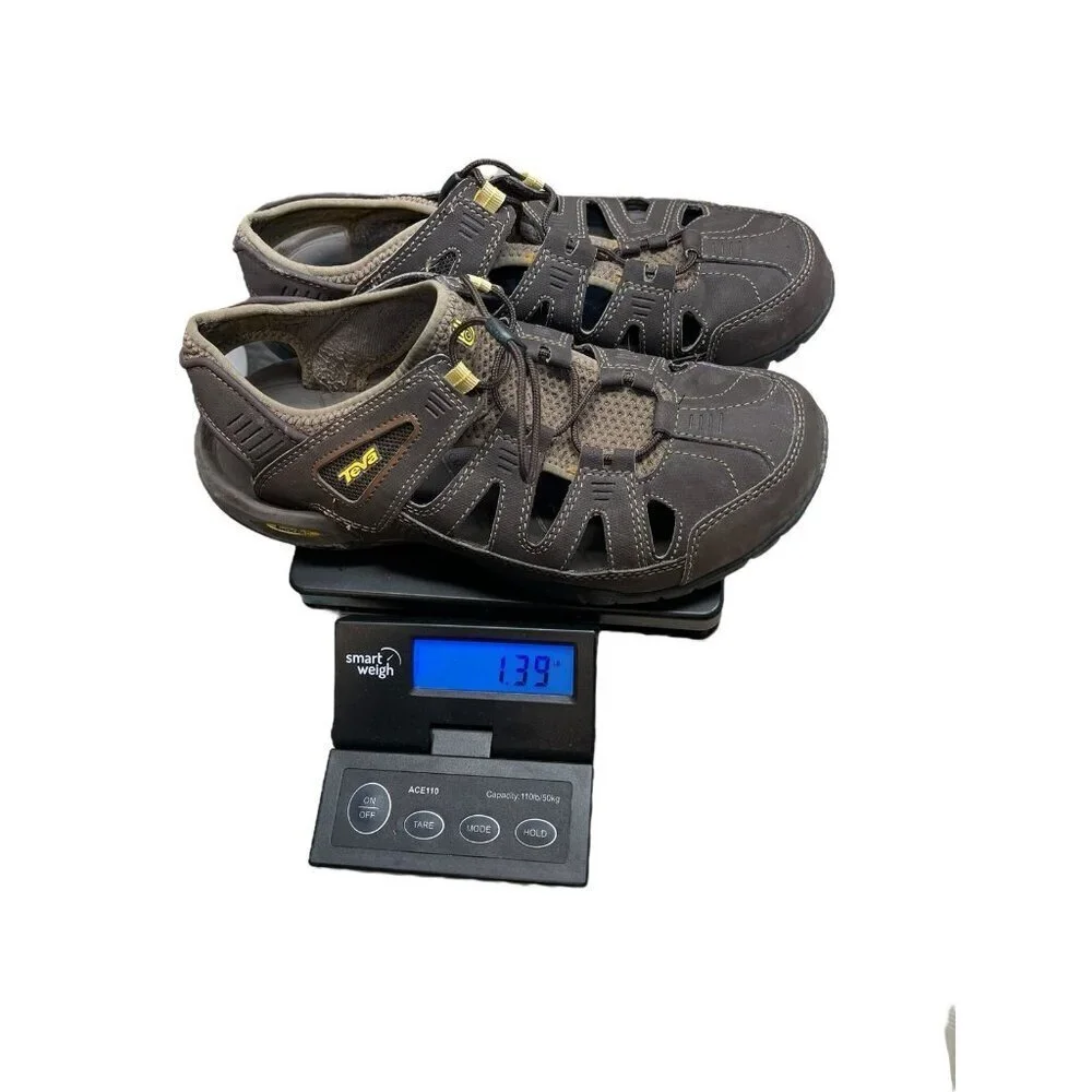 Teva Mens Brown 1002692 Adjustable Sports Slip On Hiking Sandal Size US 9